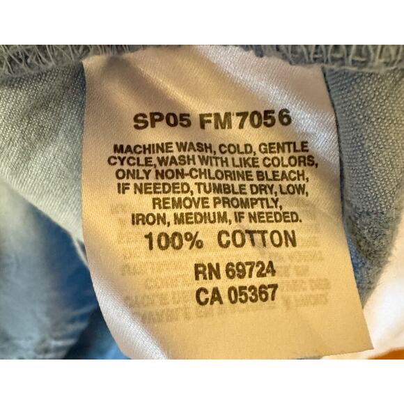 Columbia Blue Short Sleeve Shirt Button w/ All Over Textured Whale Print Mens XL - Picture 4 of 13